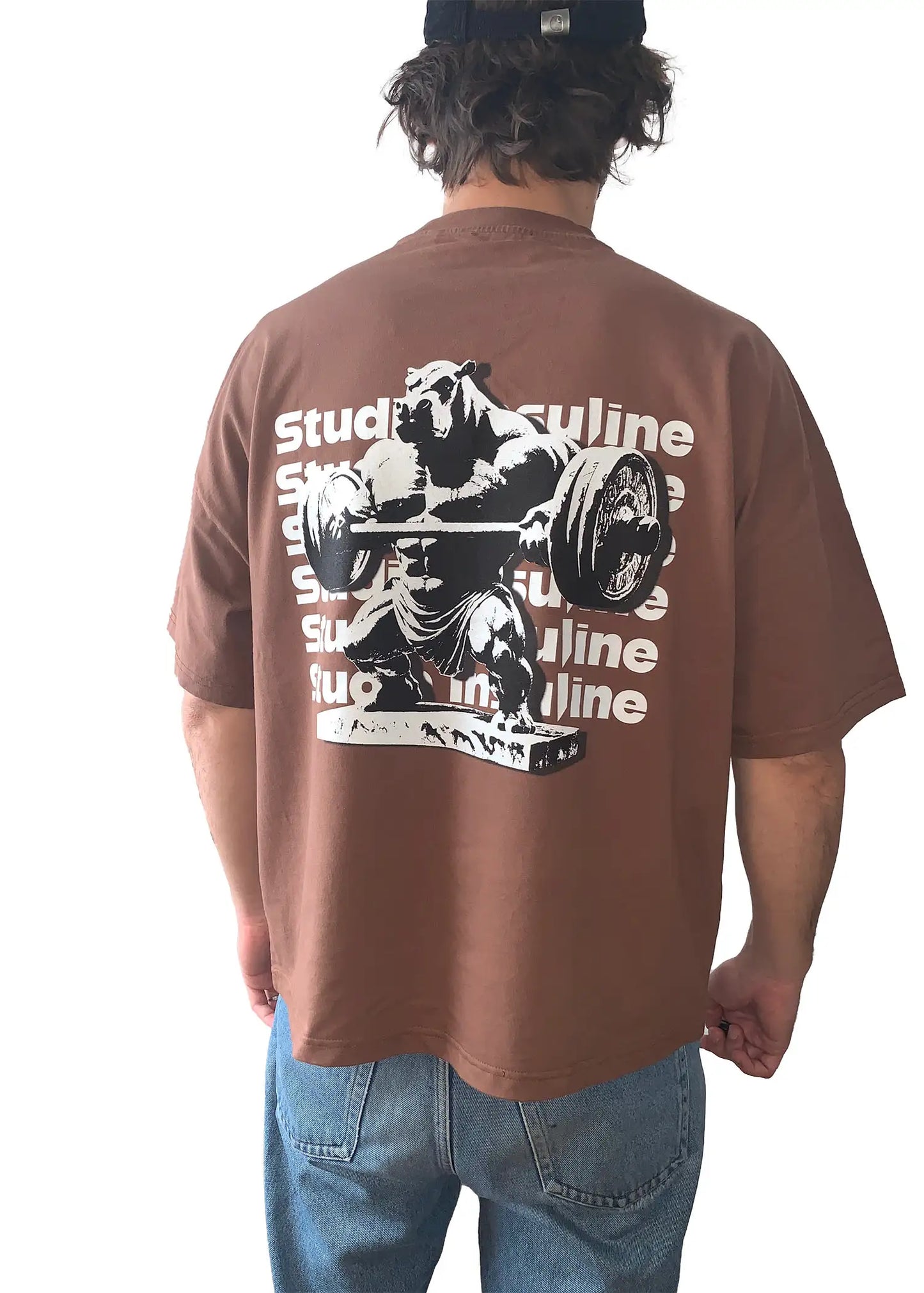 HYPOSSIBLE I Vintage Brown Oversized Boxy Tee