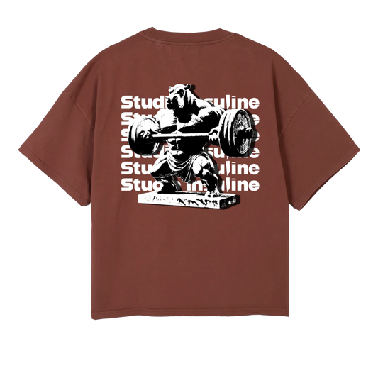 HYPOSSIBLE I Vintage Brown Oversized Boxy Tee